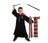 Rubie's Déguisement Harry Potter – robe, écharpe, cravate et baguette – Noir