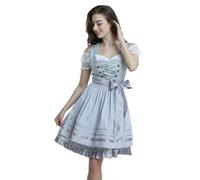 Robe Bavaroise Femme Tenues de Bière Robe Traditionnelle Bavaroise Chemisier Femme Costume Medieval Grande Taille Tyrolienne pour Cosplay, Jeu Rôle Noir Halloween