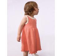 Robe bébé en coton sans manches, unie Petit Bateau - rose - Taille 6 mois 6M corail