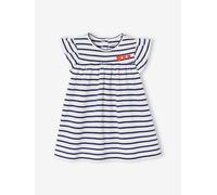 VERTBAUDET Robe bébé en Jersey Basics Bleu Royal rayé 24M(86CM)