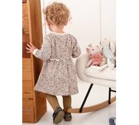 VERTBAUDET Robe bébé en Molleton Beige doré 6M(67CM)