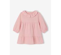 VERTBAUDET Robe bébé Fille en Gaze de Coton Rose 6M(67CM)