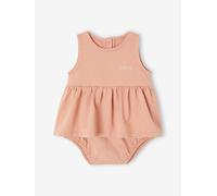 Robe bébé naissance avec body intégré vieux rose 9M(71CM)