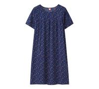 Robe Belgique d'été en Coton et Soie, Manches Courtes, pour Femmes d'âge Moyen, vêtements de Maison Amples, vêtements de Nuit pour Personnes âgées, Grande Taille, Nouvelle Pull T (Yellow, One Size)