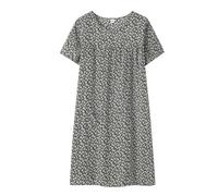 Robe Belgique d'été en coton et soie, manches courtes, pour femmes d'âge moyen, vêtements de maison amples, vêtements de nuit pour personnes âgées, grande taille, nouvelle Pull T Shirt (Red, One Size)