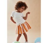 Robe bi-matière à manches courtes, tricolore 18M