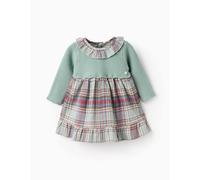 Robe Bimatière Avec Carreaux Brothers & Sisters Vert 0/1M(50/54)