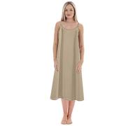 Robe Blanche Chemise Longue Femme Jupon Long Fond De Invisible sous Nuisette Blanc Jupons Noir Combinaison Nuit Coton Dessous Gainante Lingerie Grande Taille pour Transparente Vêtements Beige