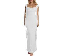 Robe Blanche Dentelle Femme Veste Dentelle Blanche Robe Longue Blanche Ample Summer Dress for Women Robe Bal De Promo Ado Robe Blanche Ceremonie Robe Africaine Femme Moderne