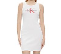 Calvin Klein Jeans Robe Femme Rib Tank Dress sans Manche, Blanc (Bright White), M