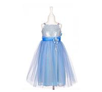 Robe Bleu Et Argent Celena 3-4 Ans