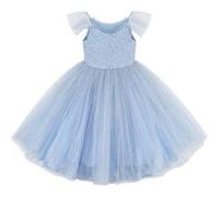 Robe bleu Eva 3 - 4 ans 102cm Bleu