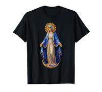 Robe Bleue Vierge Marie Art sacré marial T-Shirt