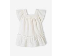 Robe brodée de cérémonie bébé écru 6M(67CM)