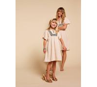 Robe brodée fille Capsule mère-fille sable 4A
