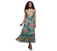 Robe bustier maxi imprimÃ©e femme Goddiva Multicolore 40