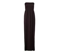 Robe bustier ultra longue avec haut smocké, femme, taille 36 à 54 - Noir -