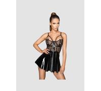 Robe Bustier Vinyle Noire