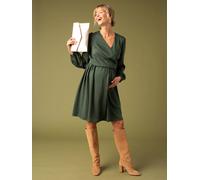 Robe cache coeur de grossesse vert sapin 46