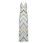 Robe Caraco à col en V pour Femme, en Maille rayée, à Fines Bretelles, Dos Nu, Robe de Plage décontractée pour Les Vacances(Pattern B,XS)