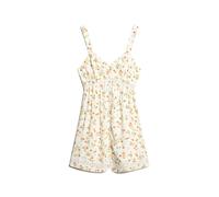 Superdry Lace Trim Sleeveless Short Dress Jaune S Femme