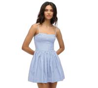 Superdry Corset Cami Sleeveless Short Dress Bleu XS Femme