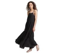 Superdry Vintage Lace Cami Maxi Sleeveless Dress Noir M Femme