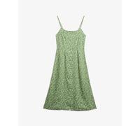 Robe caraco mi-longue boutonnée imprimée femme Superdry Vert M