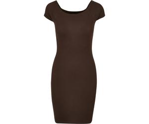 Robe cÃŽtelÃ© Ã Ã©paule dÃ©nudÃ©es femme Urban Classics Marron L