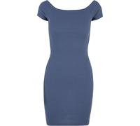 Robe cÃŽtelÃ©e Ã Ã©paules dÃ©nudÃ©es femme Urban Classics Bleu L