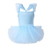 Robe Ceremonie Fille - Ensemble Ballet Fille 2 pièces Robe de Danse pour Tout-Petits Justaucorps Tutu Lavable en Machine Adaptable à Spectacles et Performances