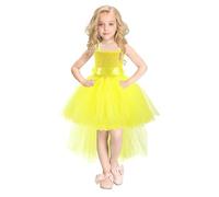 Robe Ceremonie Fille - Robes de soirée pour Filles - Tenue élégante Tutu avec nœud Costume de Performance Enfant Tenue de cérémonie Printemps été adaptée pour Petites Filles Style Cosplay raffiné