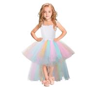 Robe Ceremonie Fille - Robes de soirée pour Filles - Tenue élégante Tutu avec nœud Costume de Performance Enfant Tenue de cérémonie Printemps été adaptée pour Petites Filles Style Cosplay raffiné