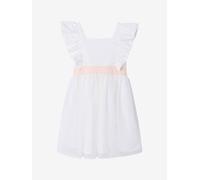 VERTBAUDET Robe cérémonie Fille Satin de Coton à Volants Blanc 3A