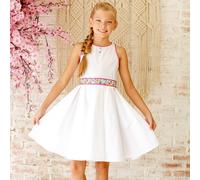 Robe cérémonie liberty qui tourne hepburn blanc rose 2/3A