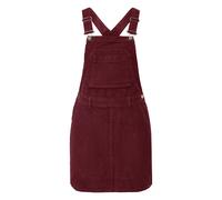 Robe chasuble courte en velours cÃŽtelÃ© femme QS Rouge 38