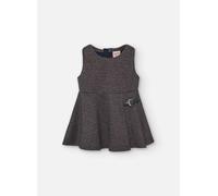 Robe Chasuble Fille En Maille À Carreaux Gris 3A