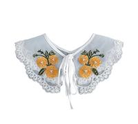 Robe chemise à fleurs for femmes, pull, col détachable, vêtements for dames, petite Cape, châle décoratif, faux