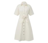 Robe chemise avec ceinture à la taille femme COMMA Blanc 32