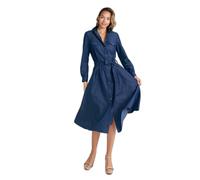 Robe chemise boutonnÃ©e femme Nife Bleu 40