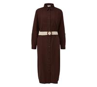 Robe chemise coupe ample avec ceinture tressÃ©e femme s.Oliver Marron 38