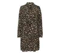 CULTURE Robe-chemise 'Galta' noisette / noir, Taille 40