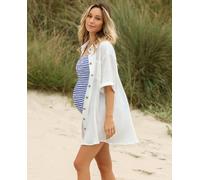Robe Chemise De Grossesse Et D'allaitement Bertille Blanc S/M
