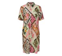 Robe chemise en crÃªpe imprimÃ©e avec cordon femme COMMA Rose 36