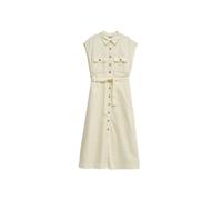 Robe chemise en lin femme Salsa Jeans Midi Jaune M