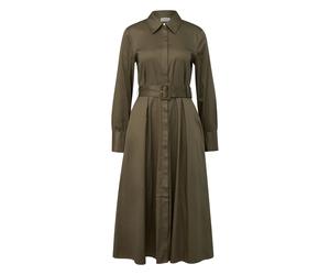 Robe chemise en satin de coton léger femme COMMA Vert 34