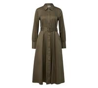 Robe chemise en satin de coton léger femme COMMA Vert 44