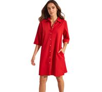 Robe chemise estivale manches mi-longues femme Selmark Atlantis Rouge S