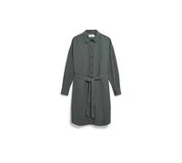 ROBE MANCHES BARREL POPELINE | 100% coton biologique - gris (M)