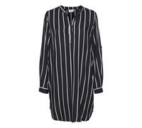 Kaffe, Femme, Robes, Noir, Taille: 40 FR Robe Chemise à Rayures Noir/Rayure Craie